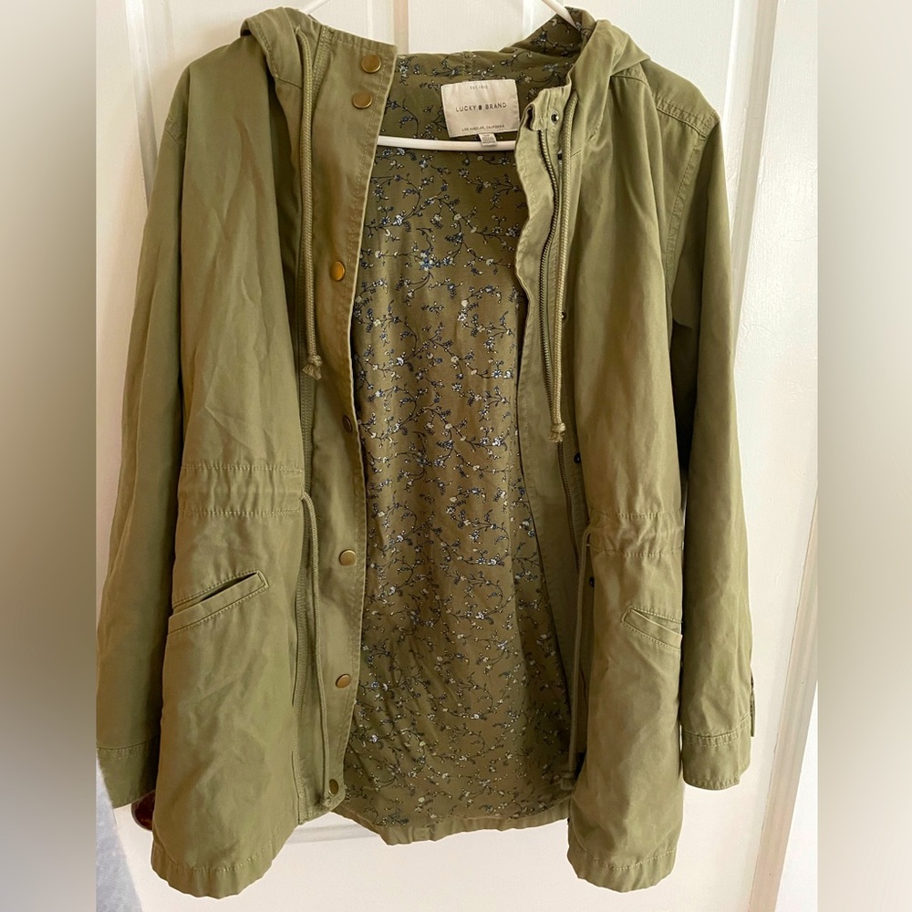 Lucky Brand Utility Jacket - Olive Green